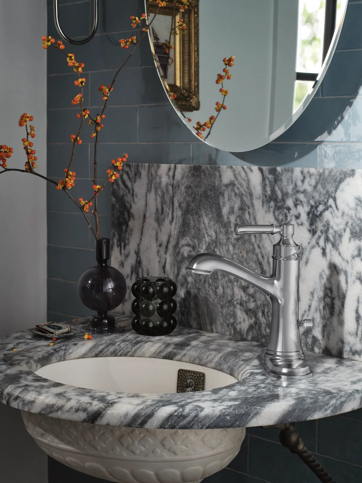 MOEN 6803 Dartmoor One-Handle Bathroom Sink Faucet - Chrome