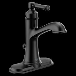 MOEN 6803BL Dartmoor Matte black one-handle bathroom faucet, Matte Black