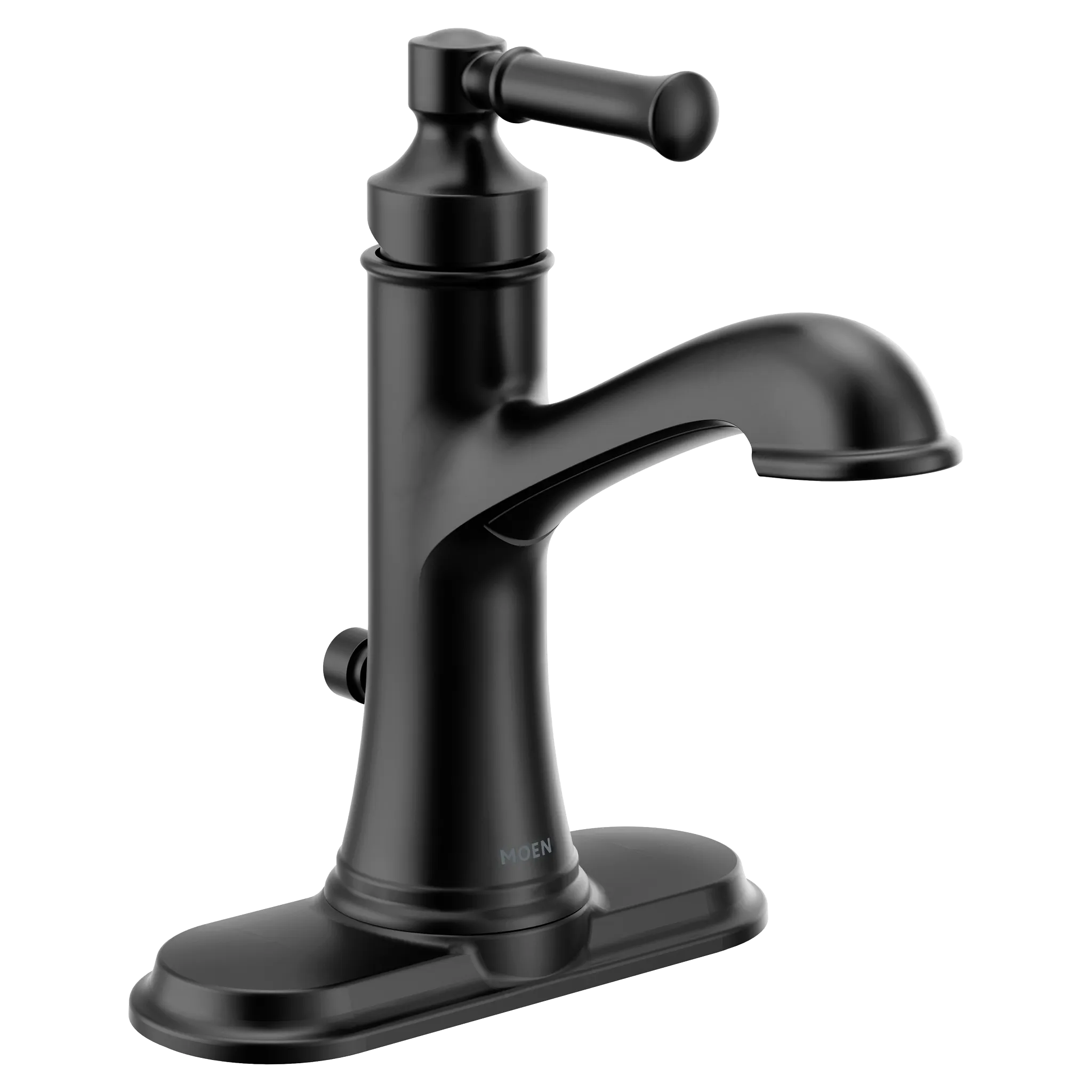 MOEN 6803BL Dartmoor One-Handle Bathroom Sink Faucet - Matte Black