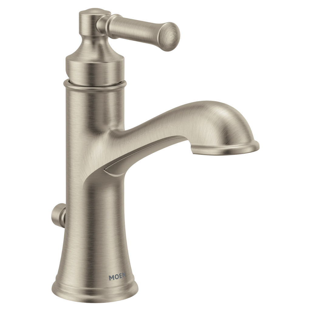 MOEN 6803BN Dartmoor One-Handle Bathroom Sink Faucet - Brushed Nickel