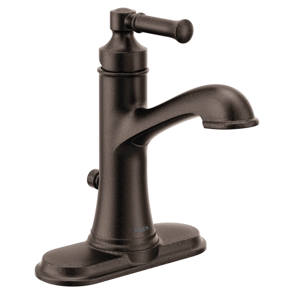 MOEN 6803ORB Dartmoor One-Handle Bathroom Sink Faucet - Oil Rubbed Bronze
