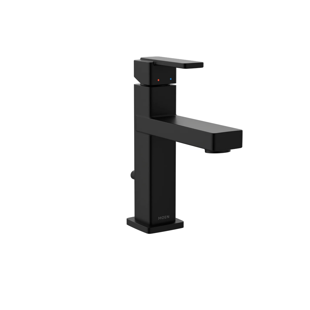 MOEN 6805BL Iver One-Handle Bathroom Sink Faucet - Matte Black