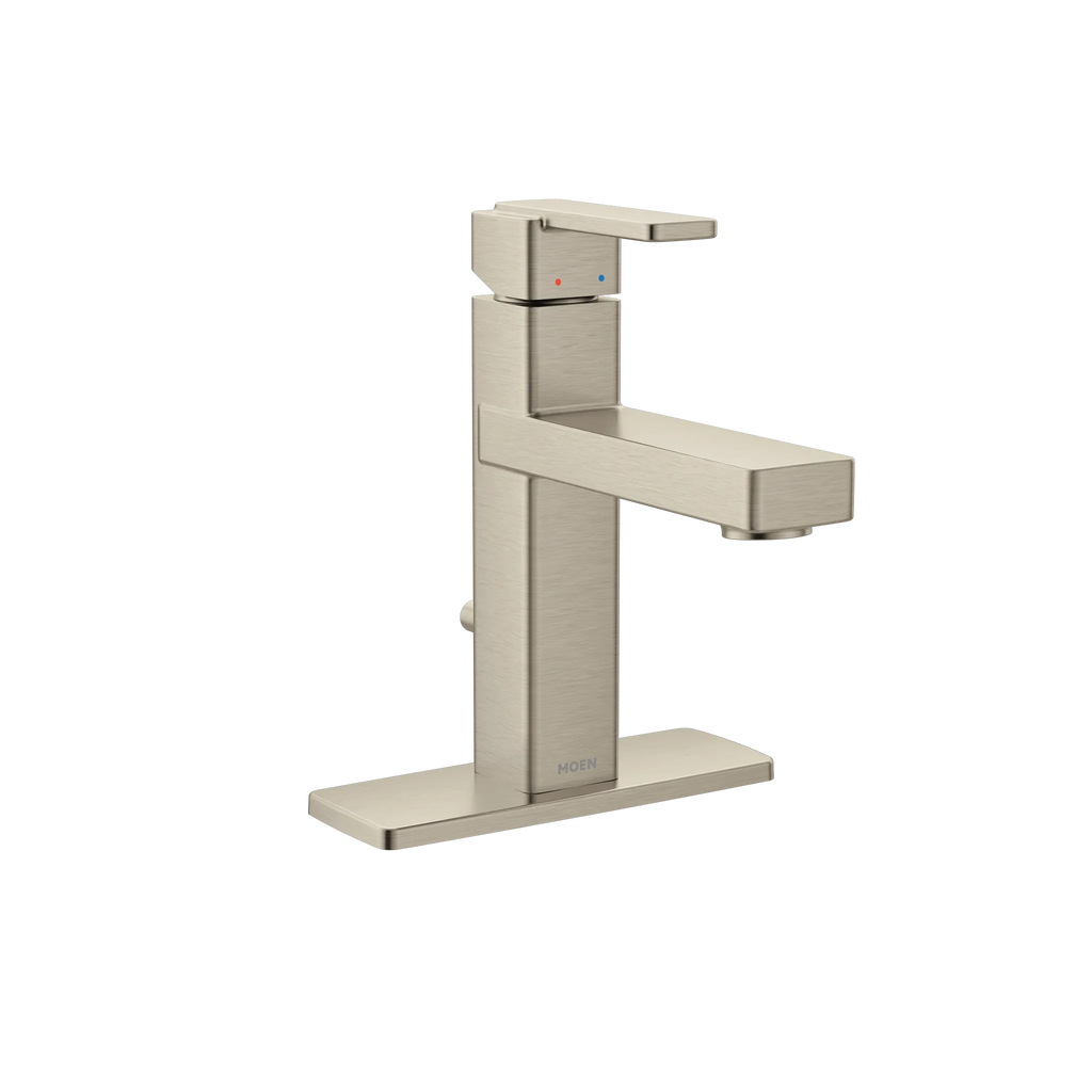 MOEN 6805BN Iver One-Handle Bathroom Sink Faucet - Brushed Nickel
