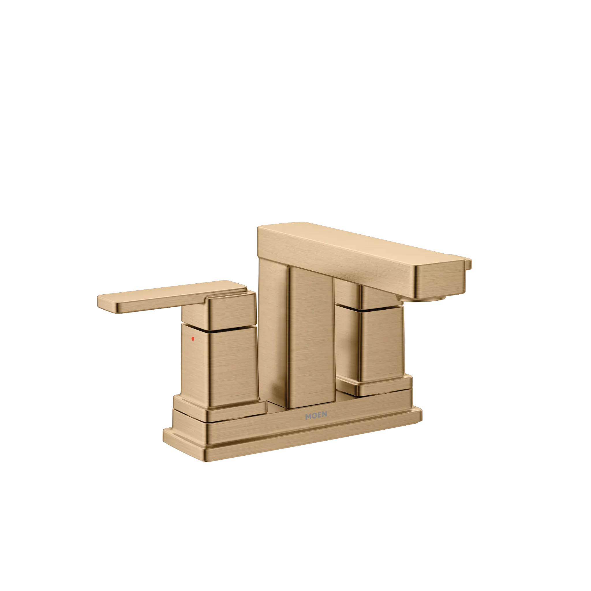 MOEN 6815BZG Iver Two-Handle Centerset Bathroom Sink Faucet - Bronzed Gold