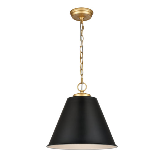 ELK SHOWROOM 68164/1 Vellus 14'' Wide 1-Light Pendant - Matte Black