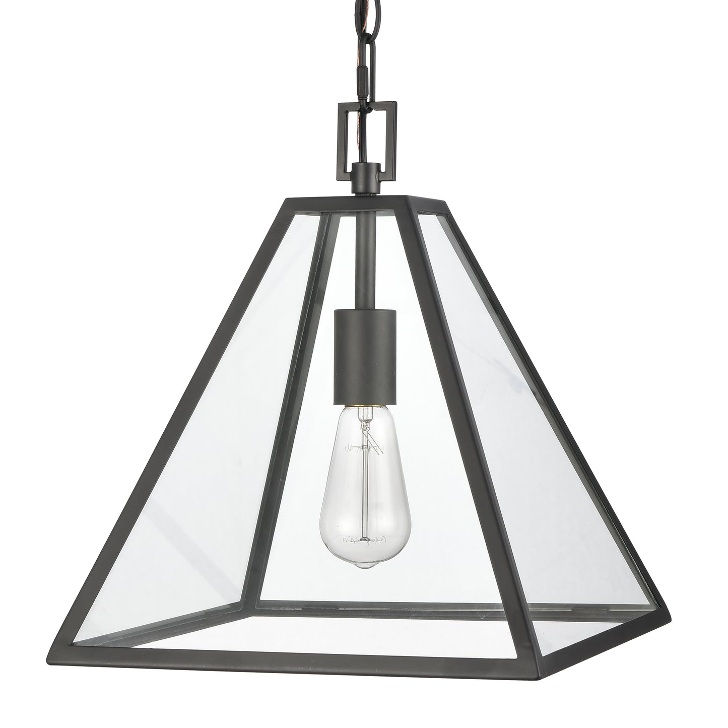 ELK SHOWROOM 68204/1 Tangent 12'' Wide 1-Light Pendant - Matte black