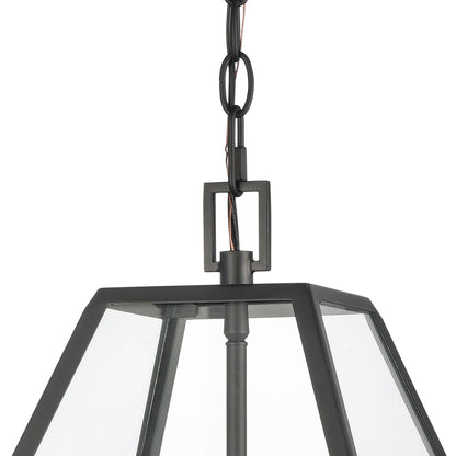 ELK SHOWROOM 68205/3 Tangent 16'' Wide 3-Light Pendant - Matte black