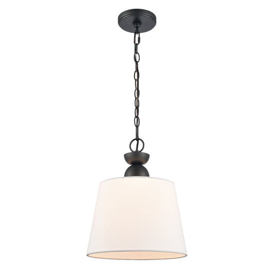 ELK SHOWROOM 68264/1 Kistler 12'' Wide 1-Light Pendant - Charcoal