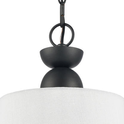 ELK SHOWROOM 68264/1 Kistler 12'' Wide 1-Light Pendant - Charcoal