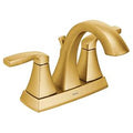 MOEN 6901BG Voss Two-Handle Centerset Bathroom Sink Faucet - Brushed Gold