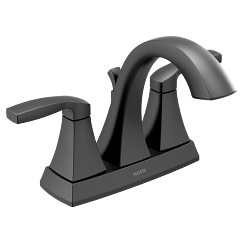 MOEN 6901BL Voss Two-Handle Centerset Bathroom Sink Faucet - Matte Black