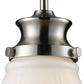 ELK SHOWROOM 69029-1 Schoolhouse 8'' Wide 1-Light Mini Pendant - Satin Nickel