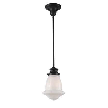 ELK SHOWROOM 69039-1 Schoolhouse 8'' Wide 1-Light Mini Pendant - Oiled Bronze