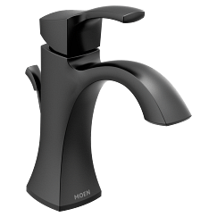 MOEN 6903BL Voss One-Handle Bathroom Sink Faucet - Matte Black