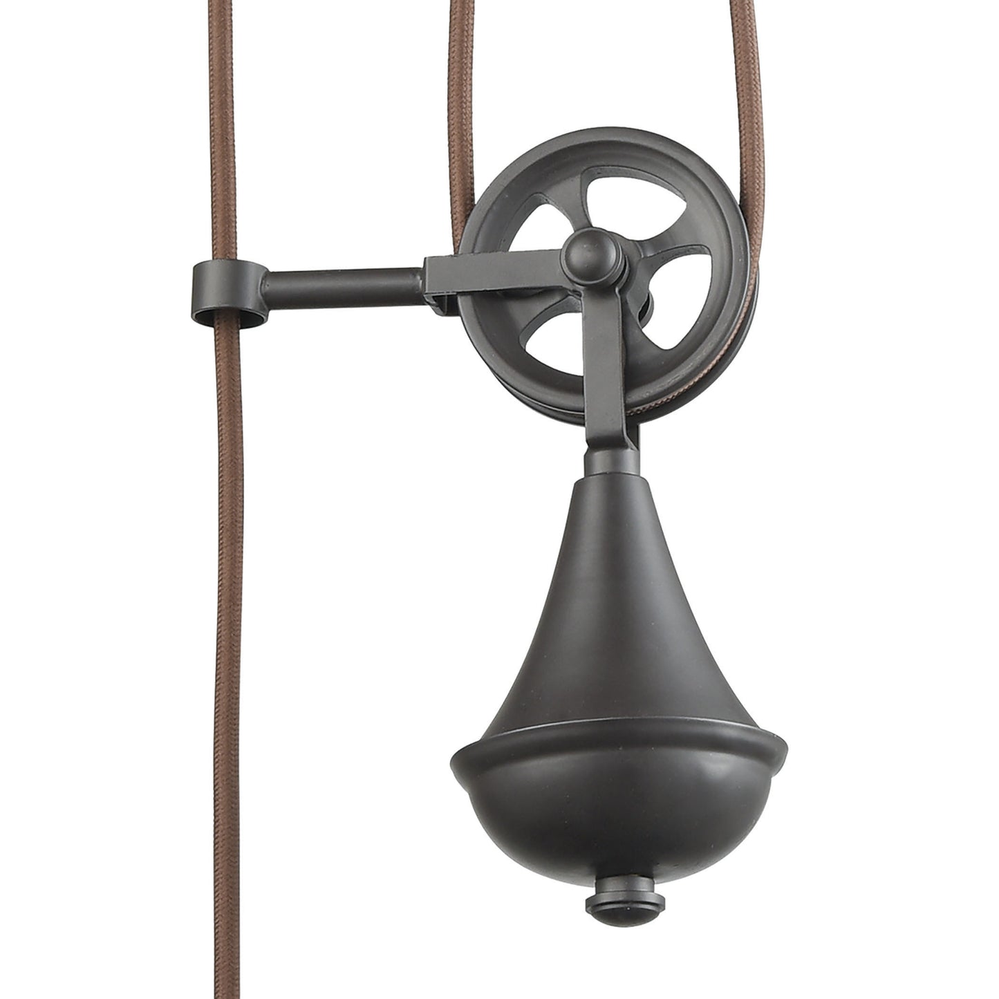 ELK SHOWROOM 69083/1 Spindle Wheel 10'' Wide 1-Light Mini Pendant - Oil Rubbed Bronze