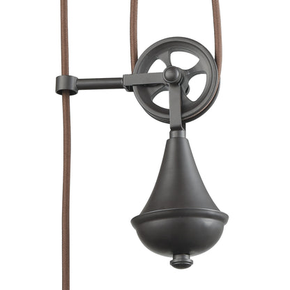 ELK SHOWROOM 69083/1 Spindle Wheel 10'' Wide 1-Light Mini Pendant - Oil Rubbed Bronze