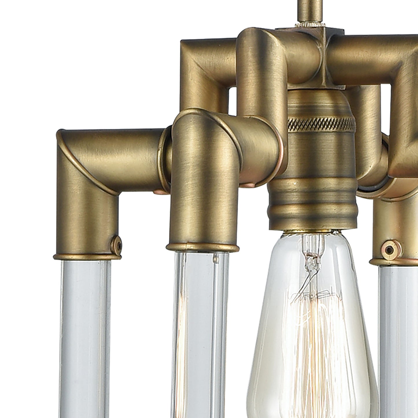 ELK SHOWROOM 69204/1 Brandon 10'' Wide 1-Light Mini Pendant - Classic Brass