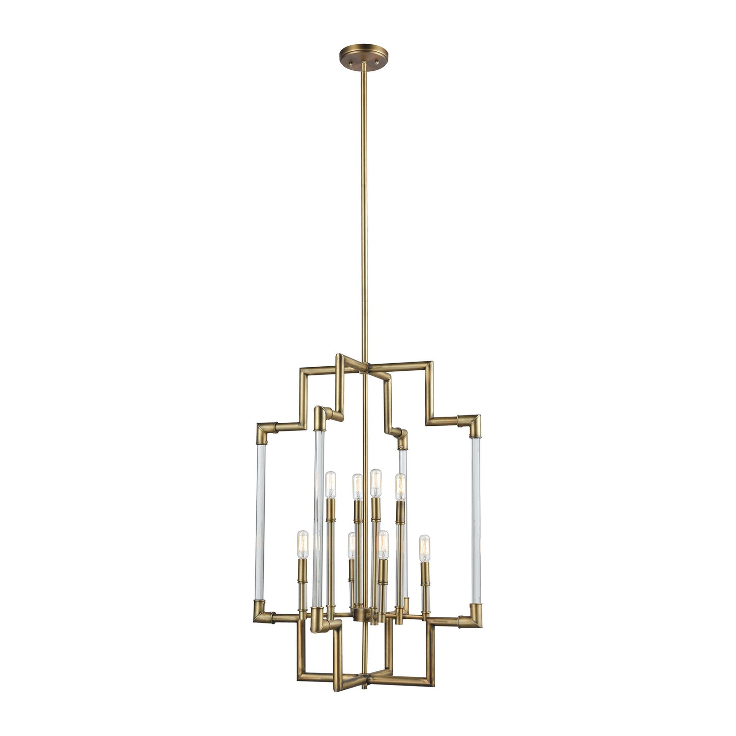 ELK SHOWROOM 69206/8 Brandon 24'' Wide 8-Light Pendant - Classic Brass