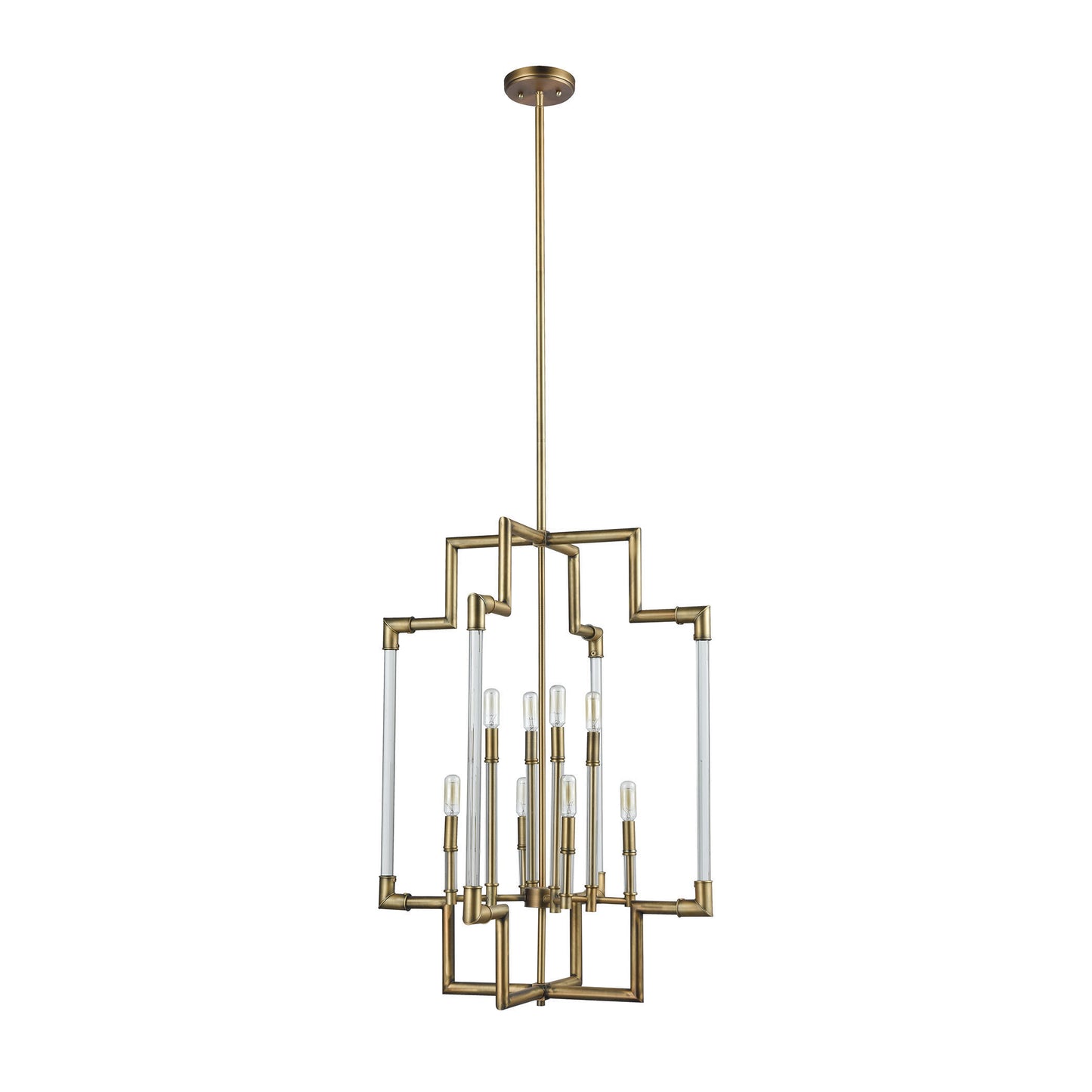 ELK SHOWROOM 69206/8 Brandon 24'' Wide 8-Light Pendant - Classic Brass