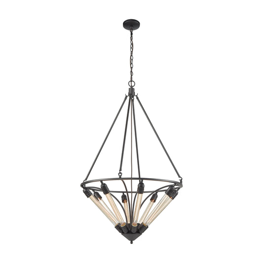 ELK SHOWROOM 69226/8 Centrifugal 27'' Wide 8-Light Chandelier - Oil Rubbed Bronze