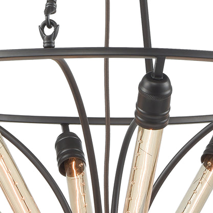 ELK SHOWROOM 69226/8 Centrifugal 27'' Wide 8-Light Chandelier - Oil Rubbed Bronze