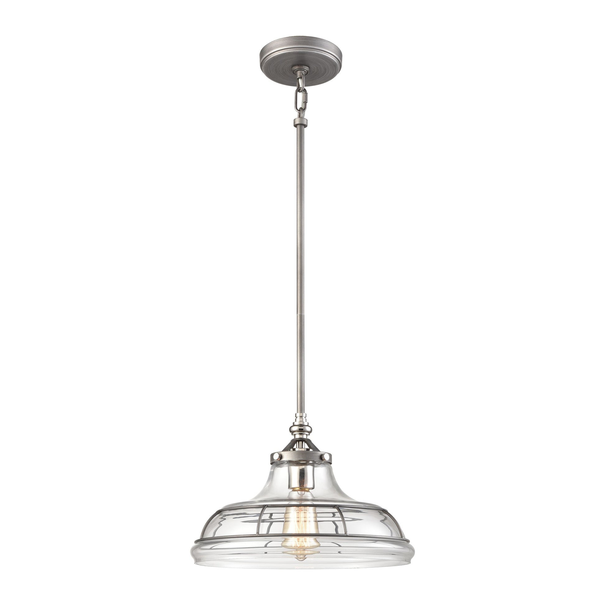 ELK SHOWROOM 69244/1 Dunkirk 13'' Wide 1-Light Pendant - Weathered Zinc