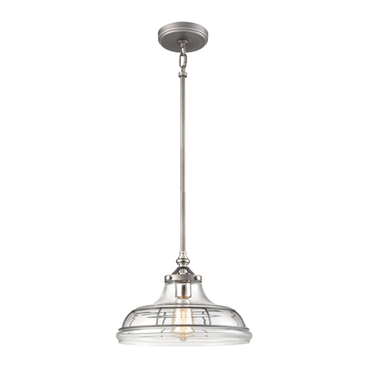 ELK SHOWROOM 69244/1 Dunkirk 13'' Wide 1-Light Pendant - Weathered Zinc