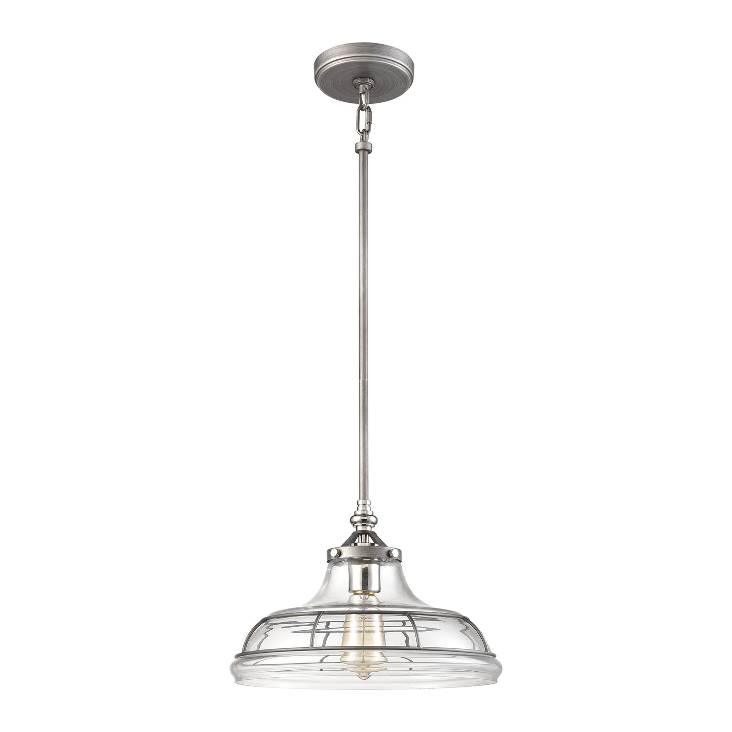 ELK SHOWROOM 69244/1 Dunkirk 13'' Wide 1-Light Pendant - Weathered Zinc