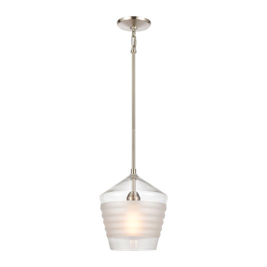 ELK SHOWROOM 69265/1 Konis 10'' Wide 1-Light Mini Pendant - Satin Nickel