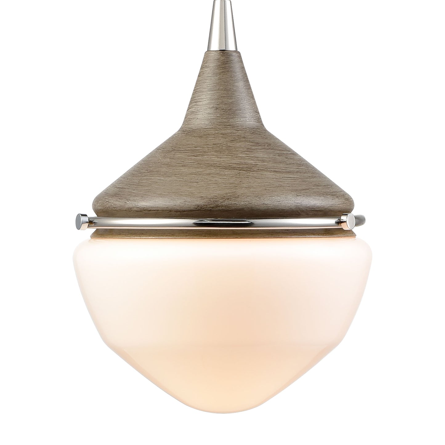 ELK SHOWROOM 69274/1 Mid-Century Schoolhouse 12'' Wide 1-Light Mini Pendant - Pecan