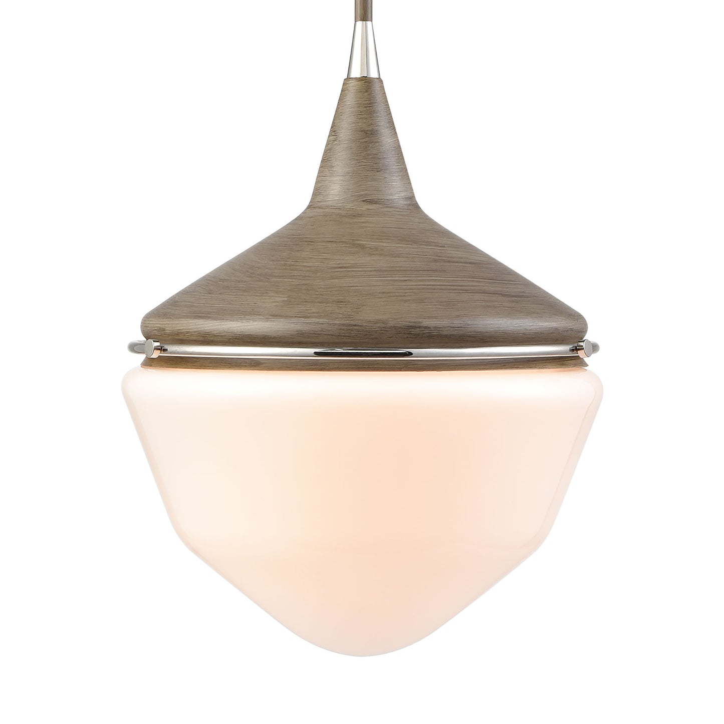 ELK SHOWROOM 69275/1 Mid-Century Schoolhouse 12'' Wide 1-Light Mini Pendant - Pecan