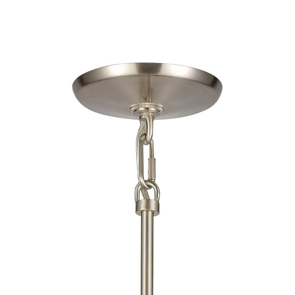 ELK SHOWROOM 69285/1 Mid-Century Schoolhouse 12'' Wide 1-Light Mini Pendant - Satin Nickel