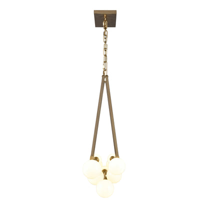 ELK SHOWROOM 69326/10 Sabine 58'' Wide 10-Light Linear Chandelier - Pecan with Brushed Gold