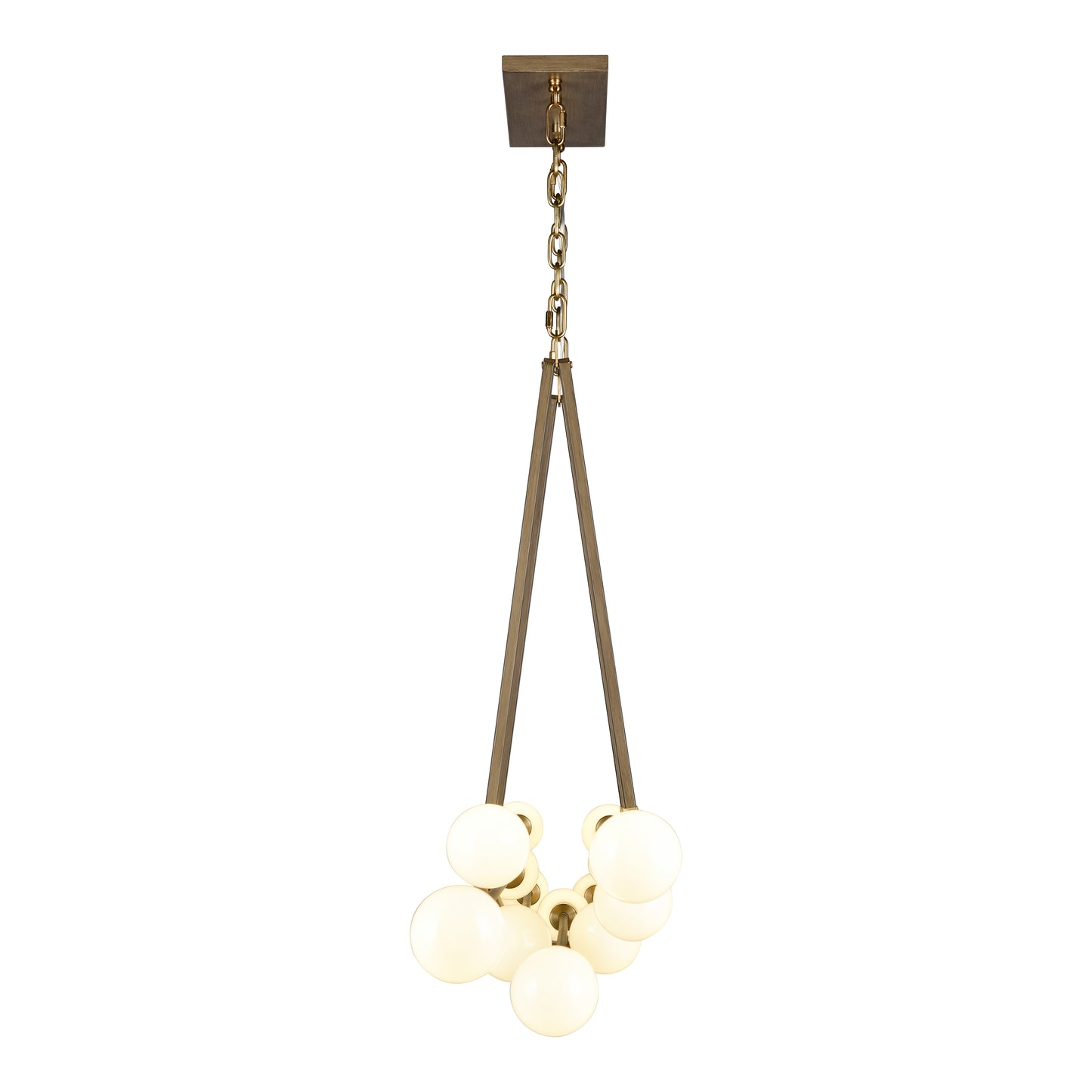 ELK SHOWROOM 69327/14 Sabine 72'' Wide 14-Light Linear Chandelier - Pecan with Brushed Gold