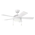 KICHLER 330171MWH Starkk Led 42" Fan Matte White