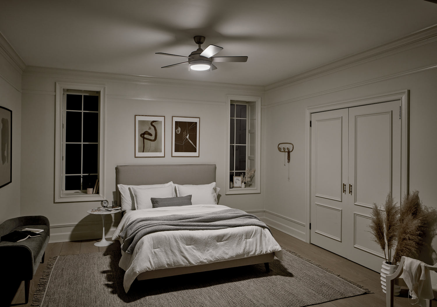 KICHLER 330171NI Starkk Led 42" Fan Brushed Nickel