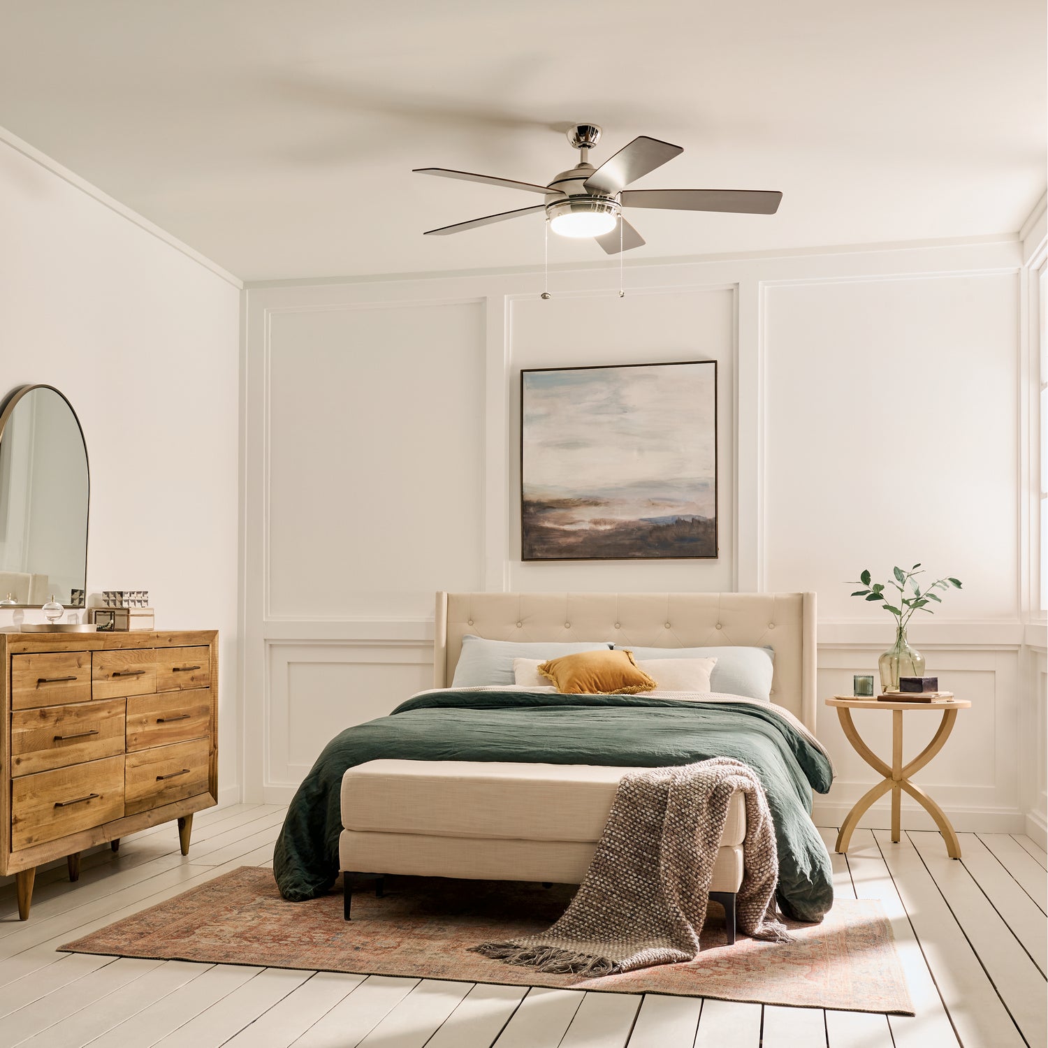 KICHLER 330174PN Starkk Led 52" Fan Polished Nickel