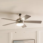 KICHLER 330174PN Starkk Led 52" Fan Polished Nickel