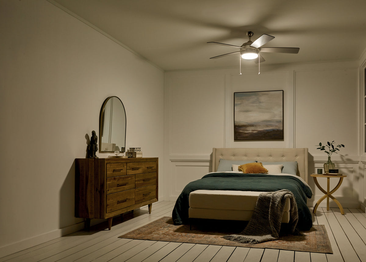 KICHLER 330174PN Starkk Led 52" Fan Polished Nickel