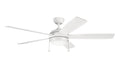KICHLER 330180MWH Starkk Led 60" Fan Matte White