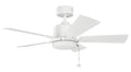 KICHLER 330241MWH Bowen 42" Fan Matte White