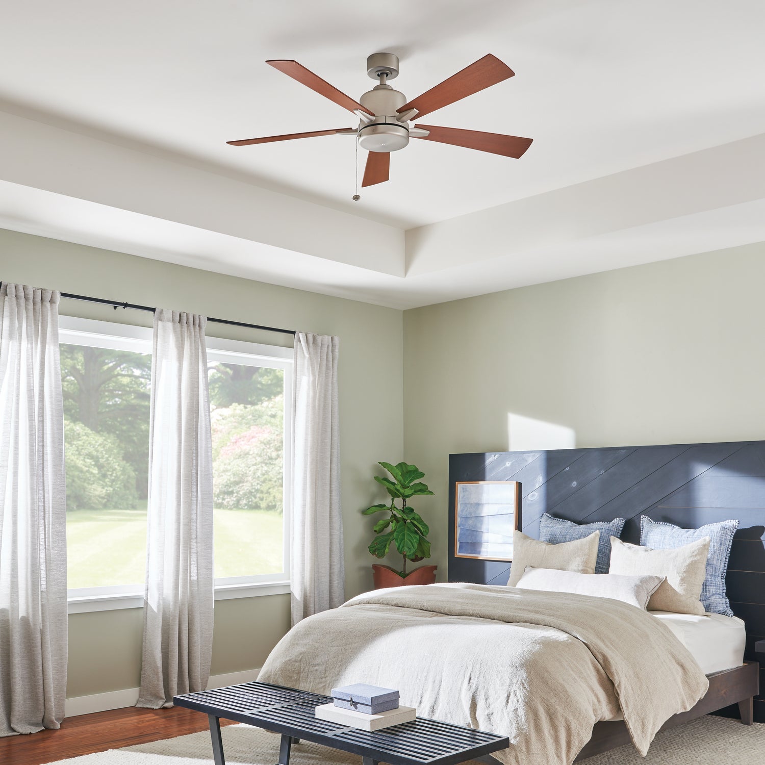 KICHLER 330242NI Bowen 52" Fan Brushed Nickel