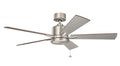 KICHLER 330242NI Bowen 52" Fan Brushed Nickel