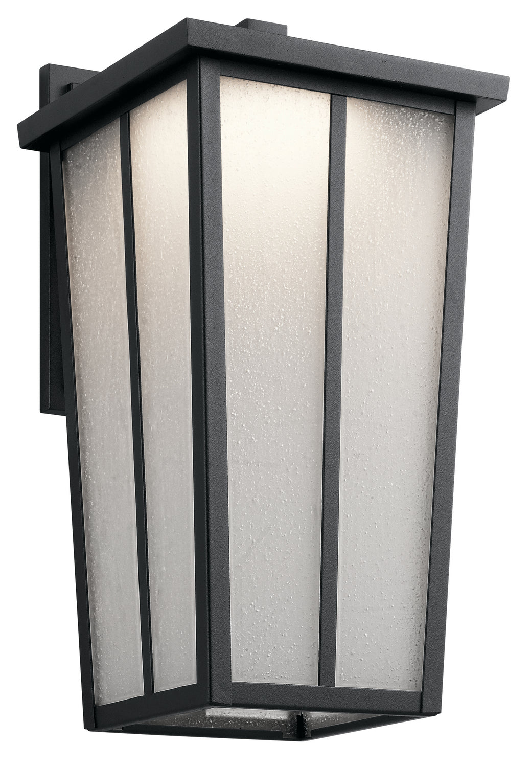 KICHLER 49624BKTLED Amber Valley 17.25" LED Wall Light Textured Black