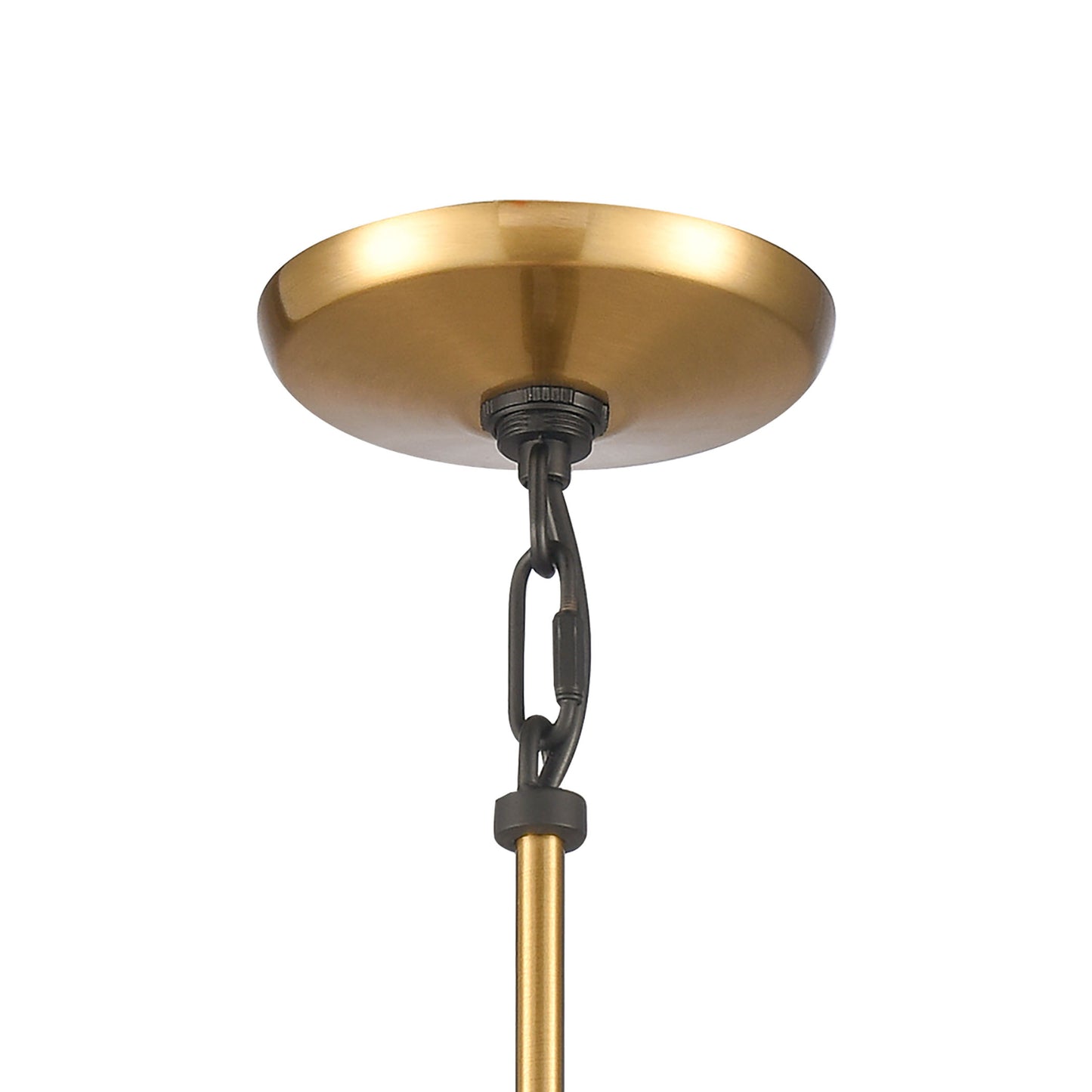 ELK SHOWROOM 69384/1 Mid-Century Schoolhouse 12'' Wide 1-Light Mini Pendant - Satin Brass