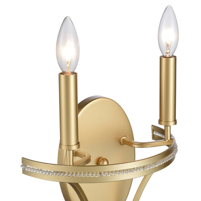 ELK SHOWROOM 69480/2 Noura 20'' High 2-Light Sconce - Champagne Gold