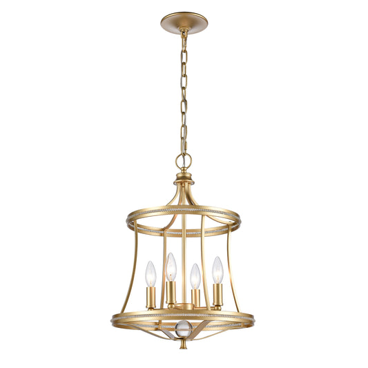 ELK SHOWROOM 69484/4 Noura 15.5'' Wide 4-Light Pendant - Champagne Gold