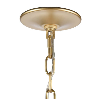 ELK SHOWROOM 69485/6 Noura 31.5'' Wide 6-Light Chandelier - Champagne Gold