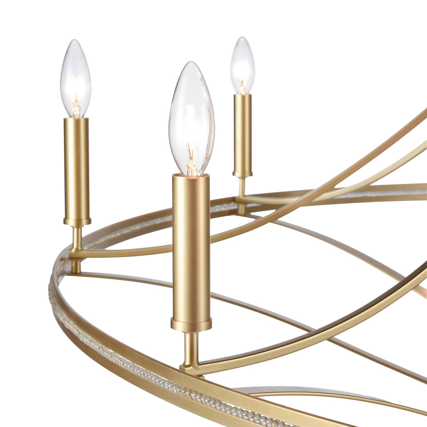 ELK SHOWROOM 69489/10+5 Noura 60'' Wide 15-Light Chandelier - Champagne Gold