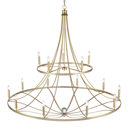 ELK SHOWROOM 69489/10+5 Noura 60'' Wide 15-Light Chandelier - Champagne Gold